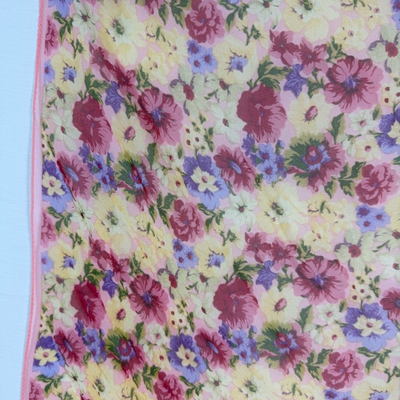 Echo Pink and Yellow Floral Sheer Scarf - Picture 5 of 6